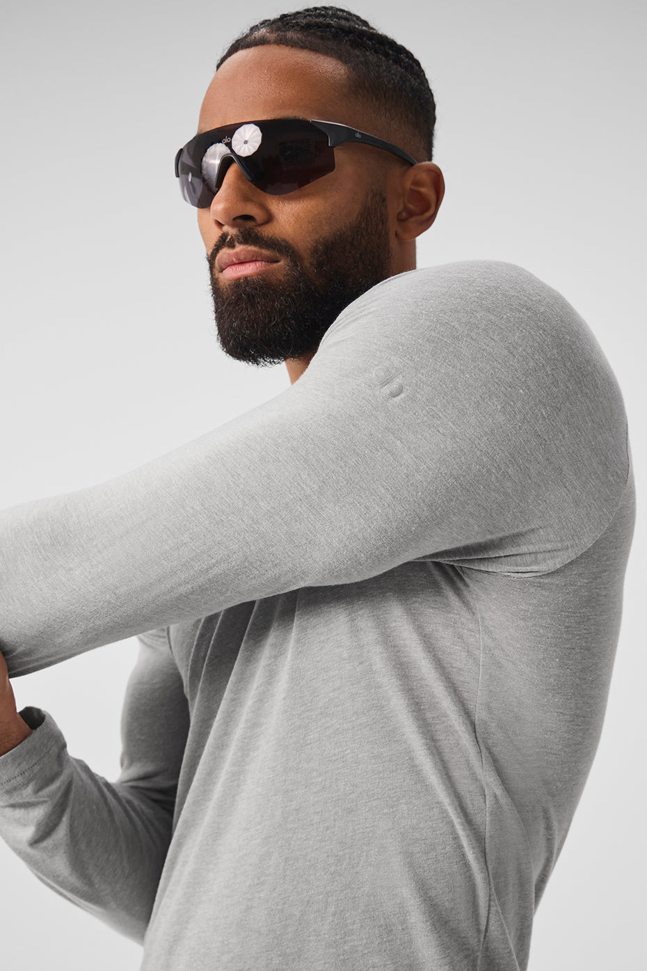 Triumph Long Sleeve Tee - Athletic Heather Grey — photo 4