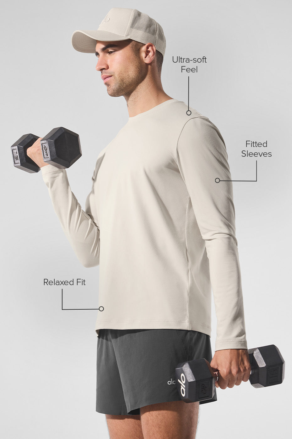Conquer Reform Crewneck Long Sleeve - Bone — photo 2