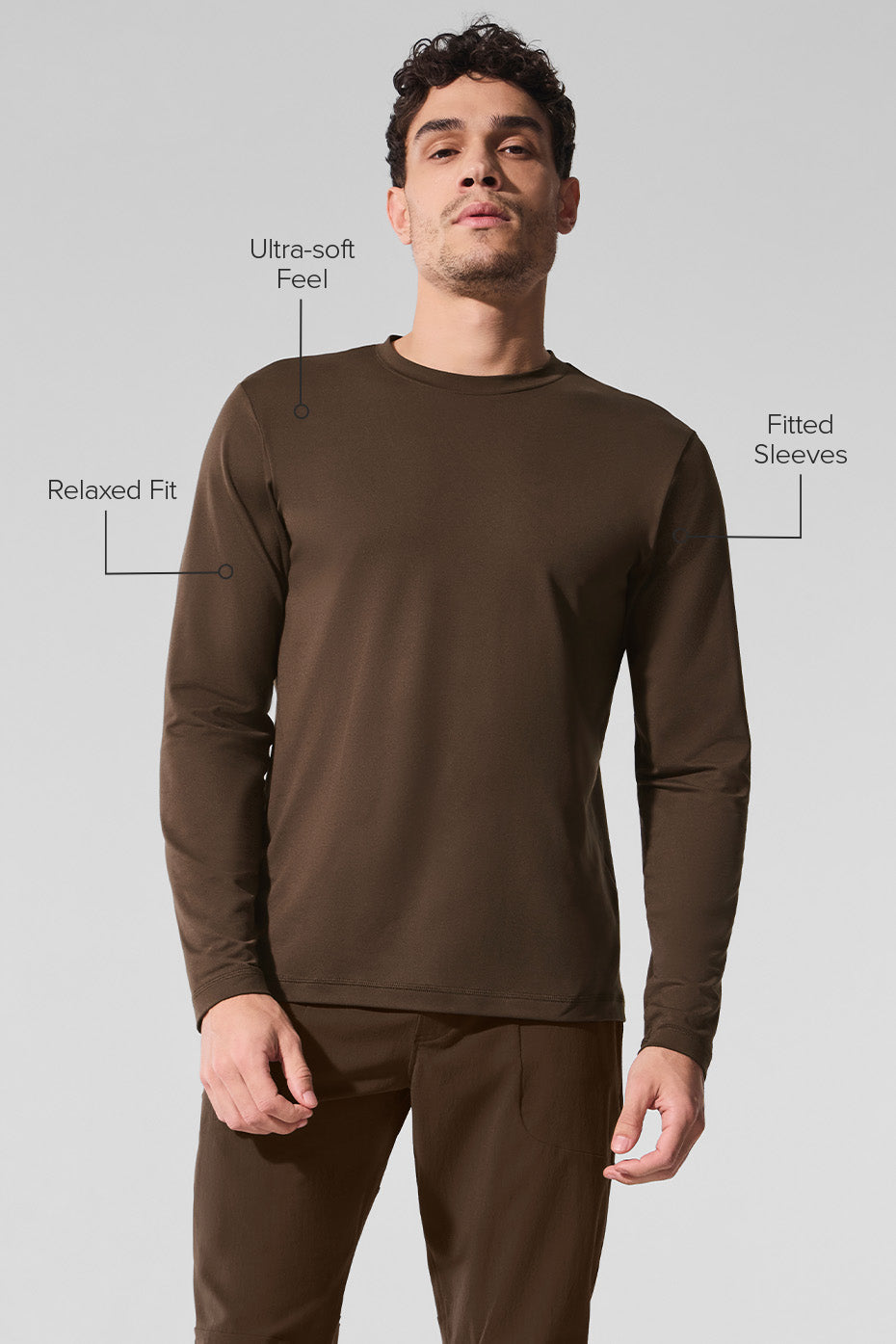 Conquer Reform Crewneck Long Sleeve - Espresso — photo 2