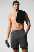 Conquer React 2-In-1 Performance Short - Anthracite/Black — photo 1