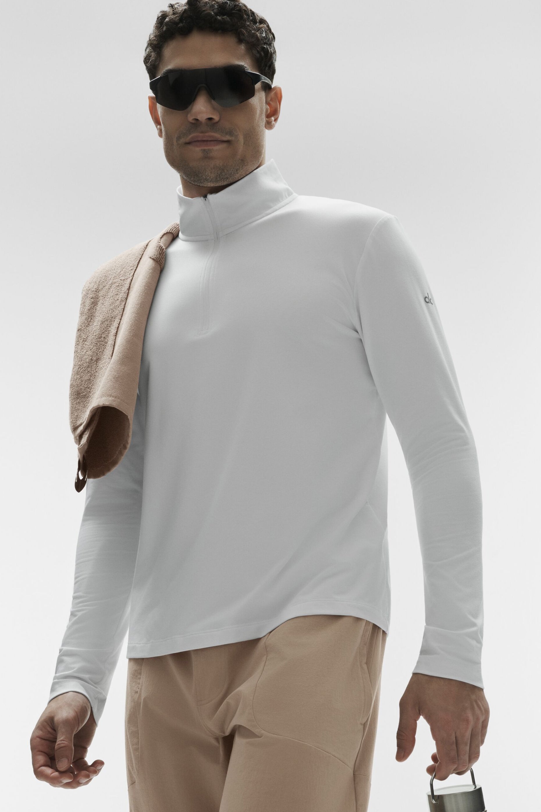 Conquer 1/4 Zip Reform Long Sleeve - White — photo 4