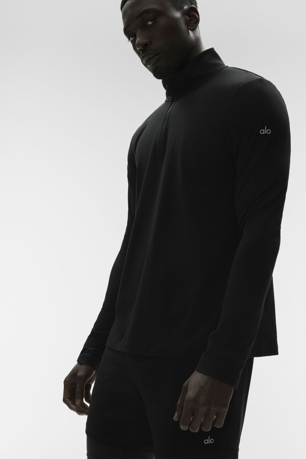 Conquer 1/4 Zip Reform Long Sleeve - Black — photo 1