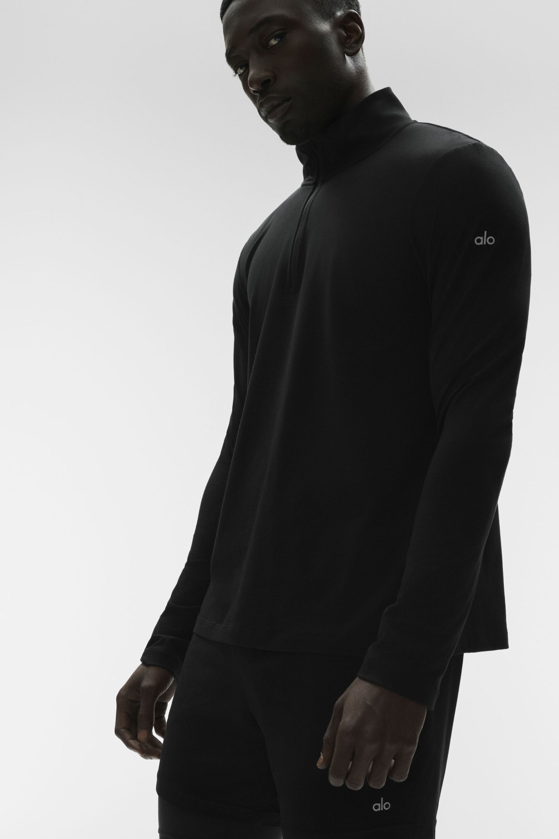 Conquer 1/4 Zip Reform Long Sleeve - Black — photo 1