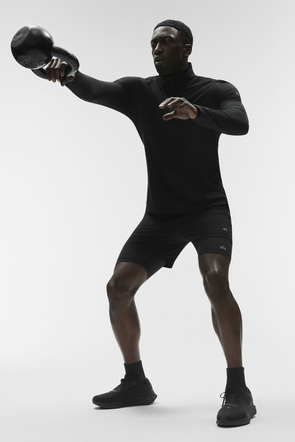 Conquer 1/4 Zip Reform Long Sleeve - Black — photo 4