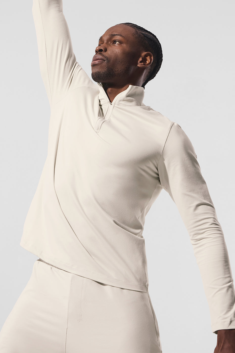 Conquer 1/4 Zip Reform Long Sleeve - Bone — photo 2
