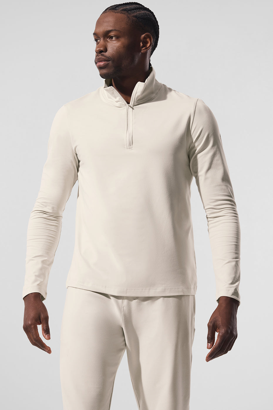 Conquer 1/4 Zip Reform Long Sleeve - Bone — photo 1