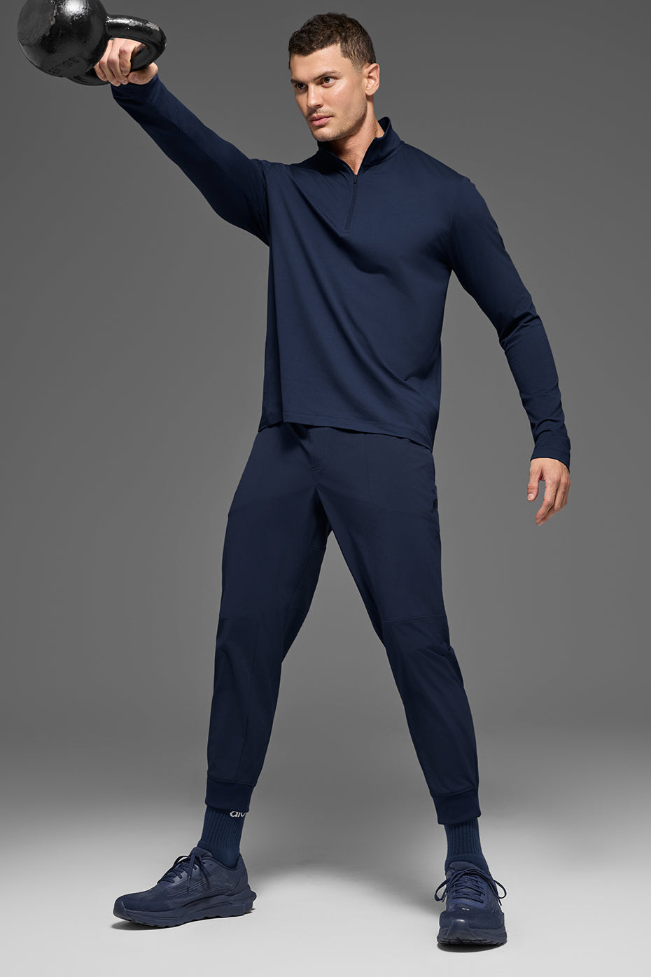 Conquer 1/4 Zip Reform Long Sleeve - Navy — photo 4