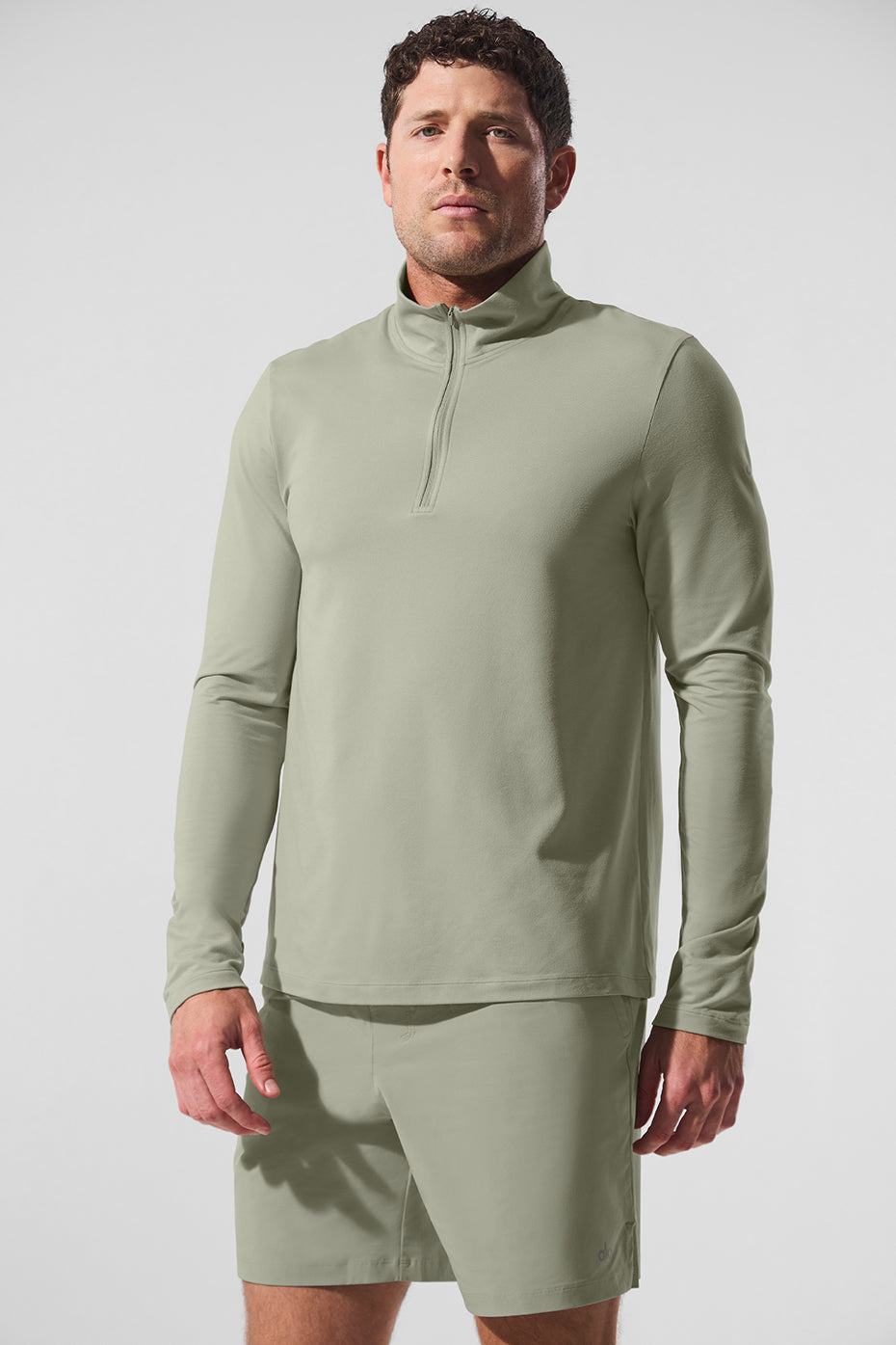 Conquer 1/4 Zip Reform Long Sleeve - Limestone — photo 1