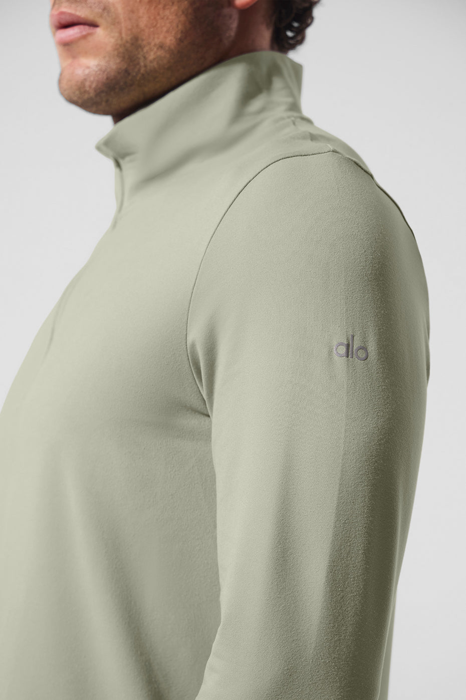 Conquer 1/4 Zip Reform Long Sleeve - Limestone — photo 5