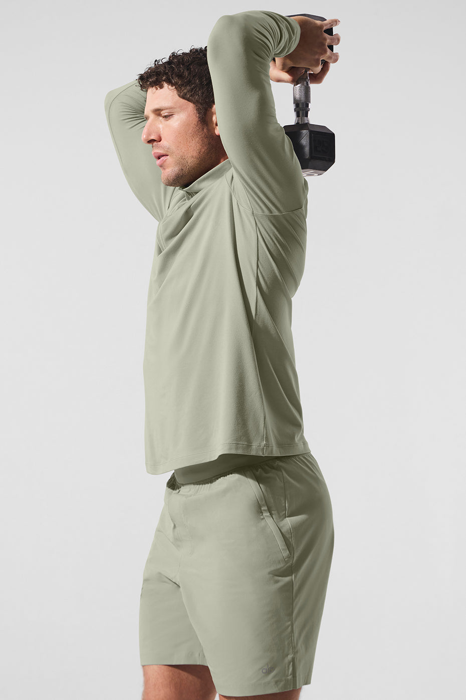 Conquer 1/4 Zip Reform Long Sleeve - Limestone — photo 3