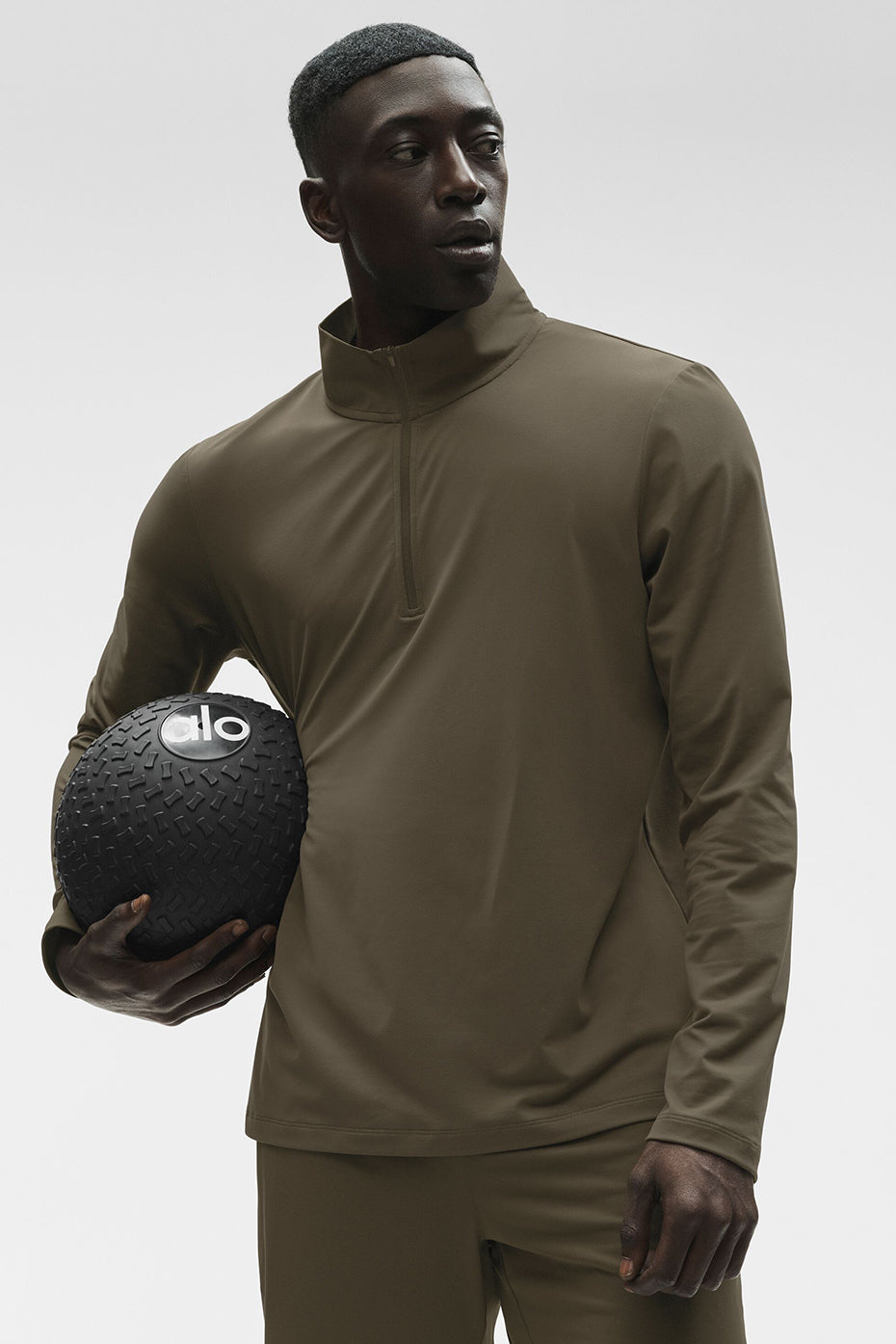 Conquer 1/4 Zip Reform Long Sleeve - Olive Tree — photo 4