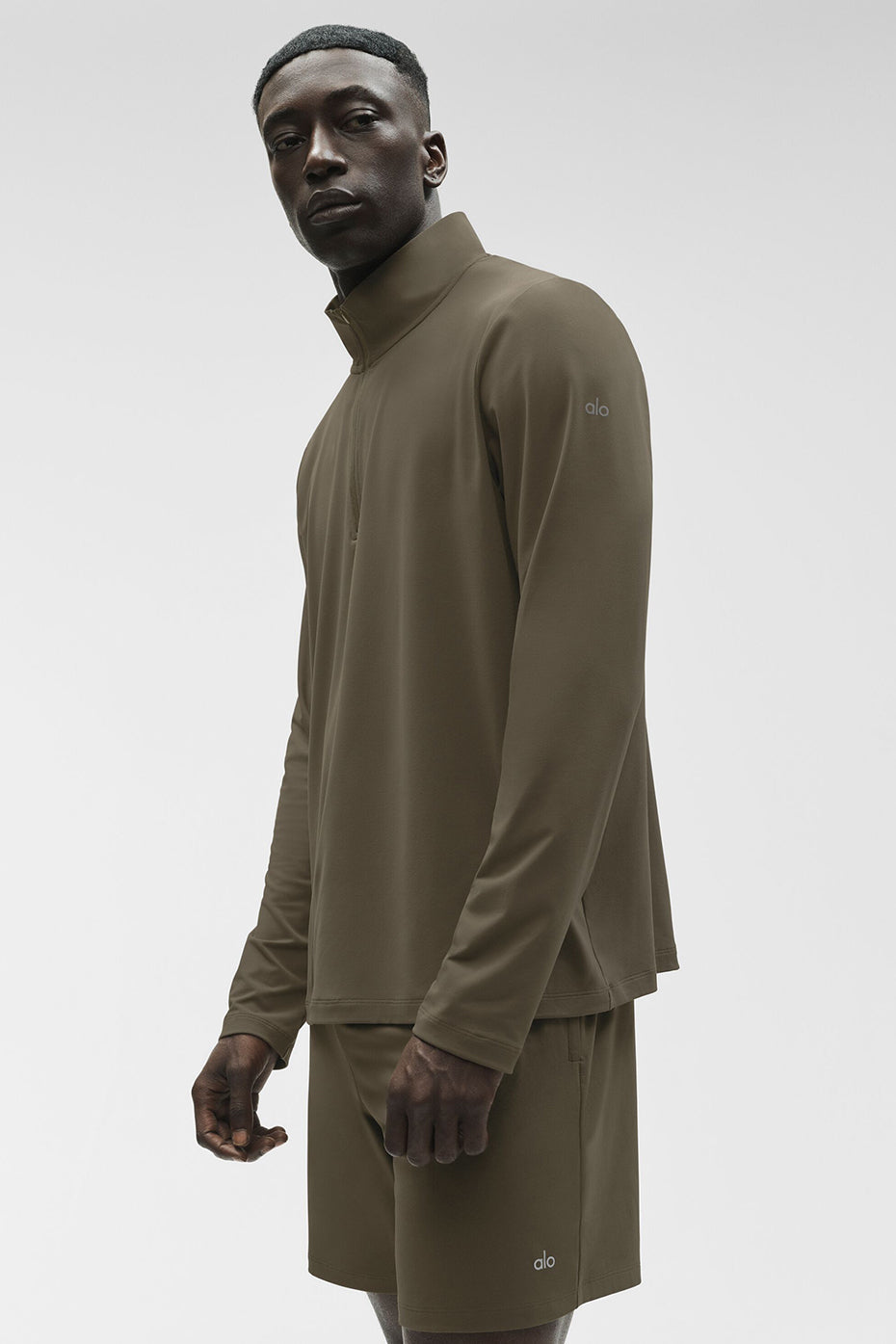 Conquer 1/4 Zip Reform Long Sleeve - Olive Tree — photo 5