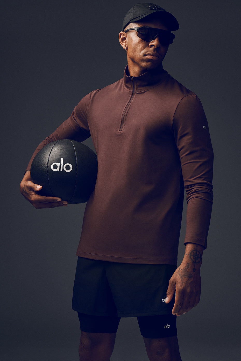 Conquer 1/4 Zip Reform Long Sleeve - Brownstone — photo 1