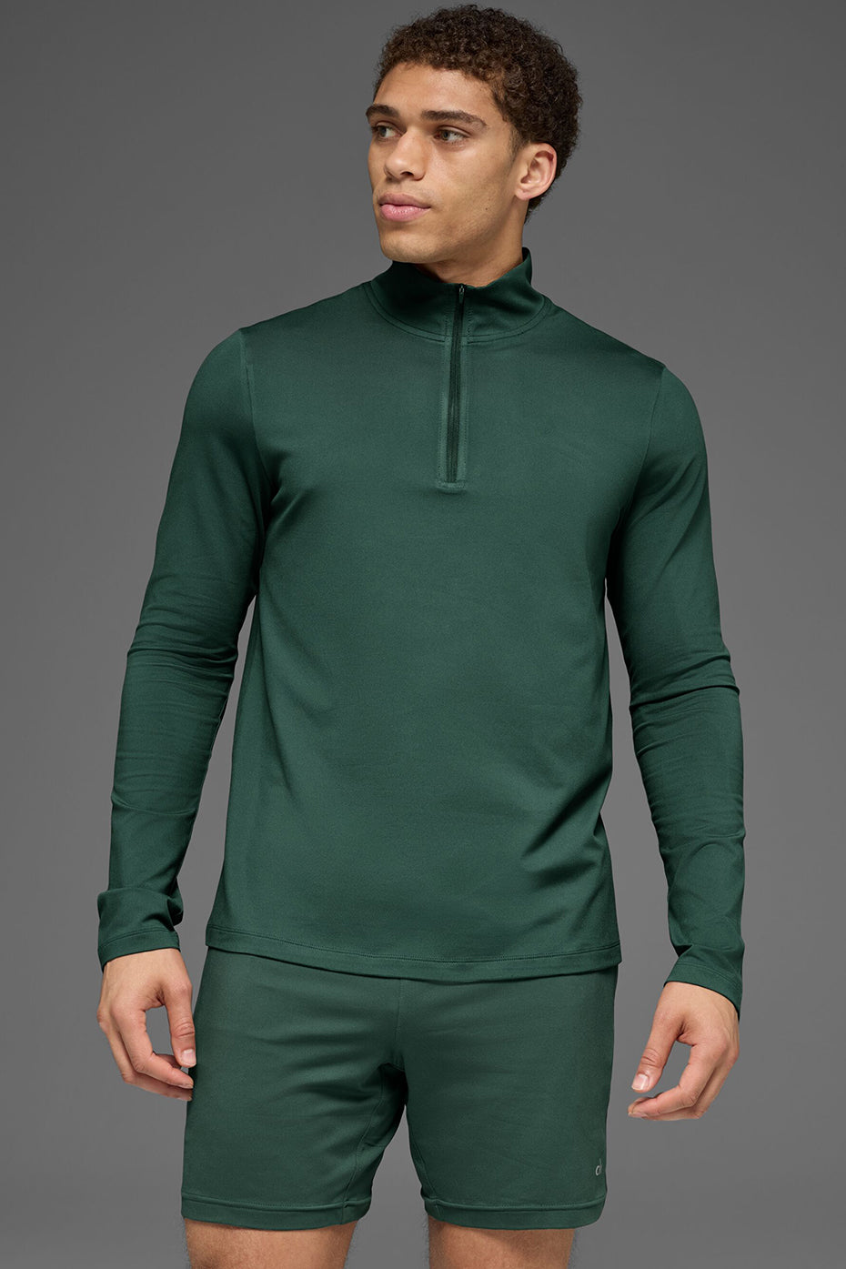 Conquer 1/4 Zip Reform Long Sleeve - Clover Green — photo 1