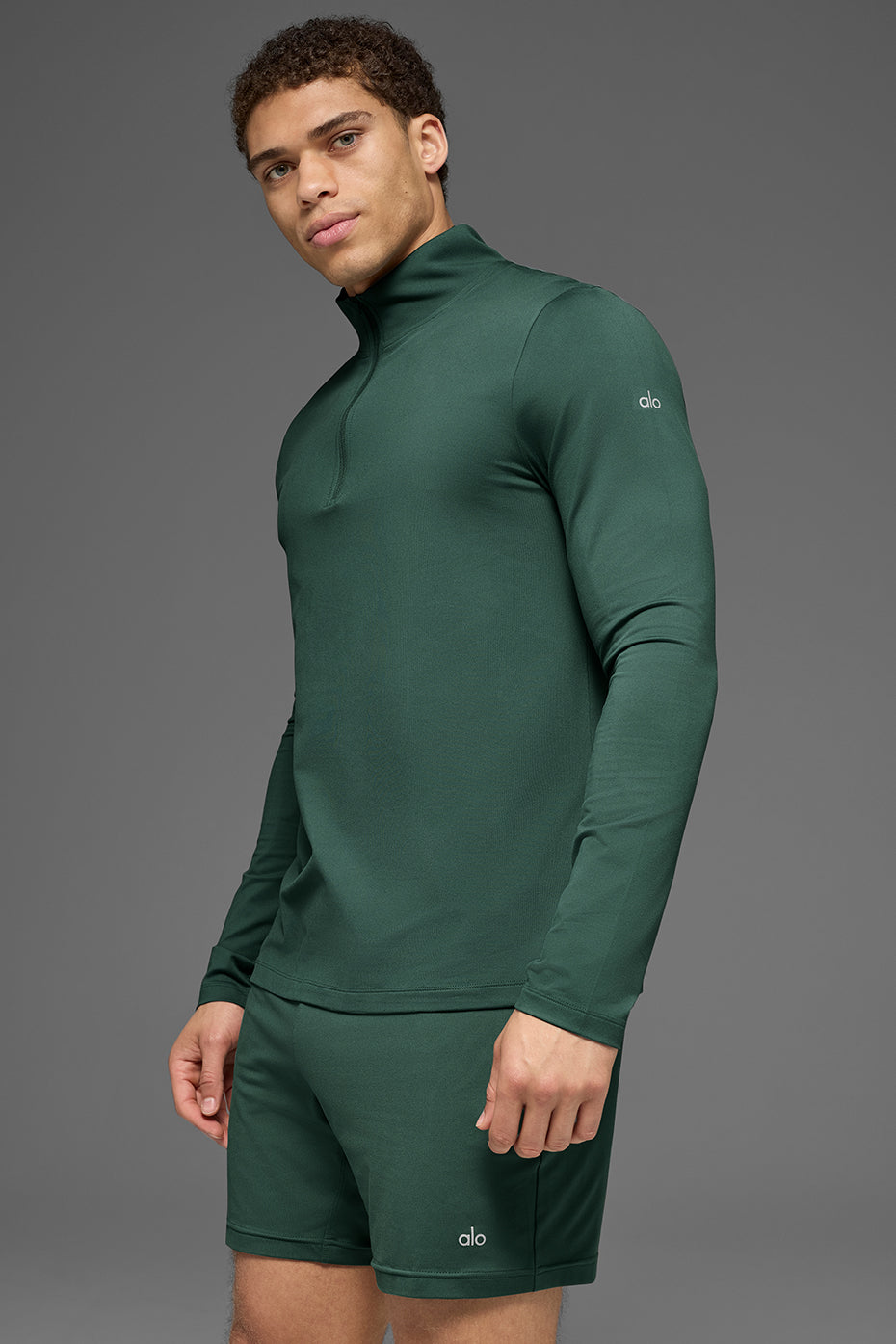 Conquer 1/4 Zip Reform Long Sleeve - Clover Green — photo 3