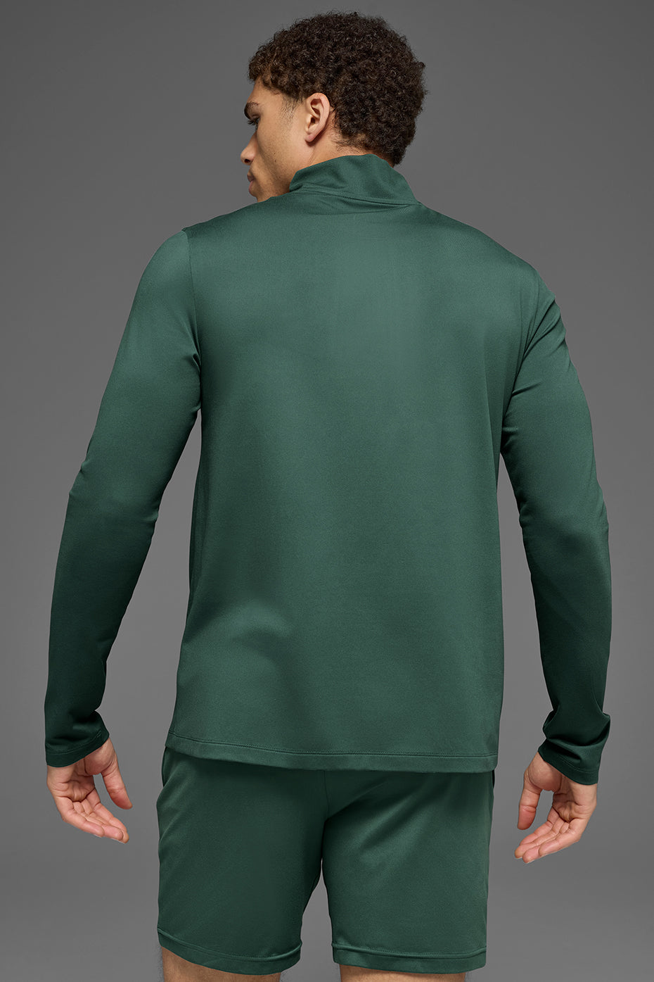 Conquer 1/4 Zip Reform Long Sleeve - Clover Green — photo 2