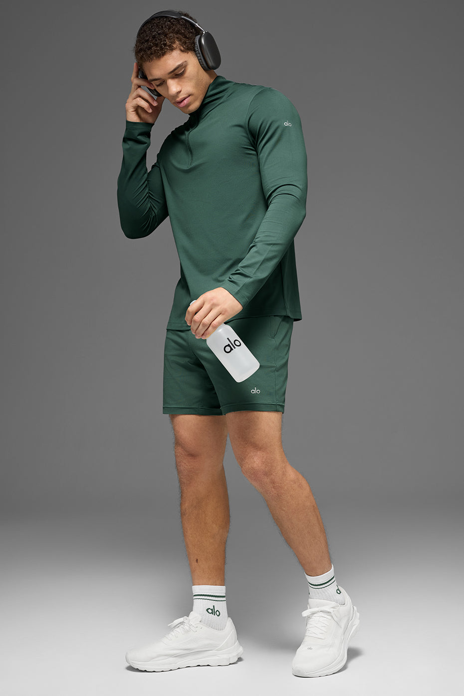 Conquer 1/4 Zip Reform Long Sleeve - Clover Green — photo 4