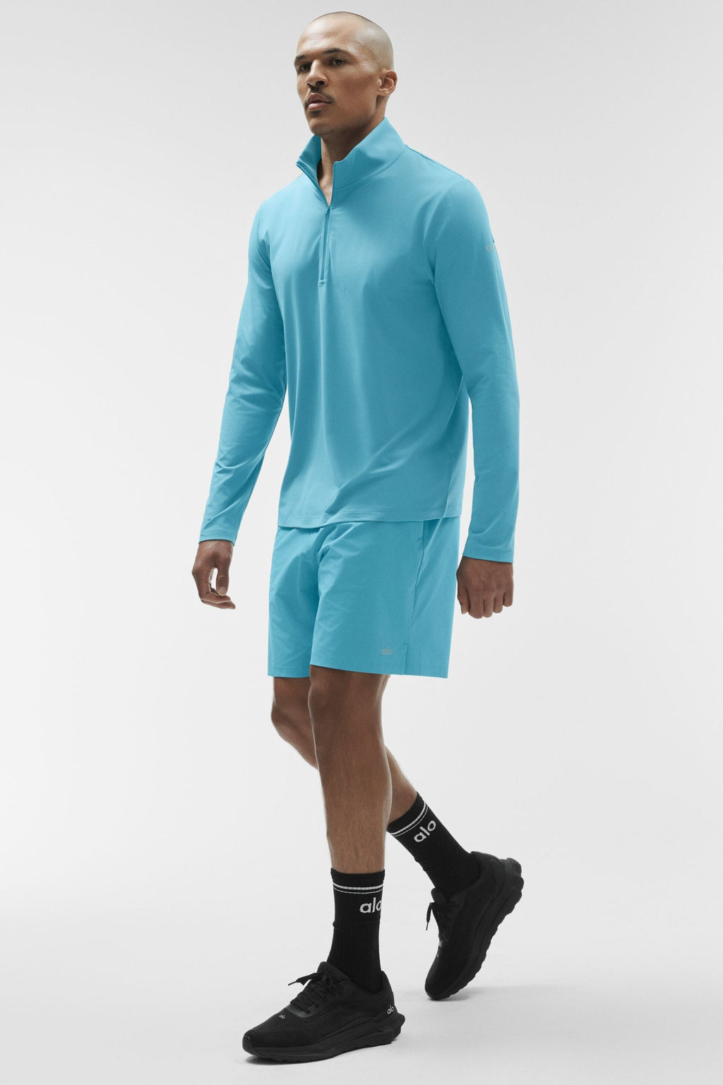 Conquer 1/4 Zip Reform Long Sleeve - Blue Breeze — photo 5