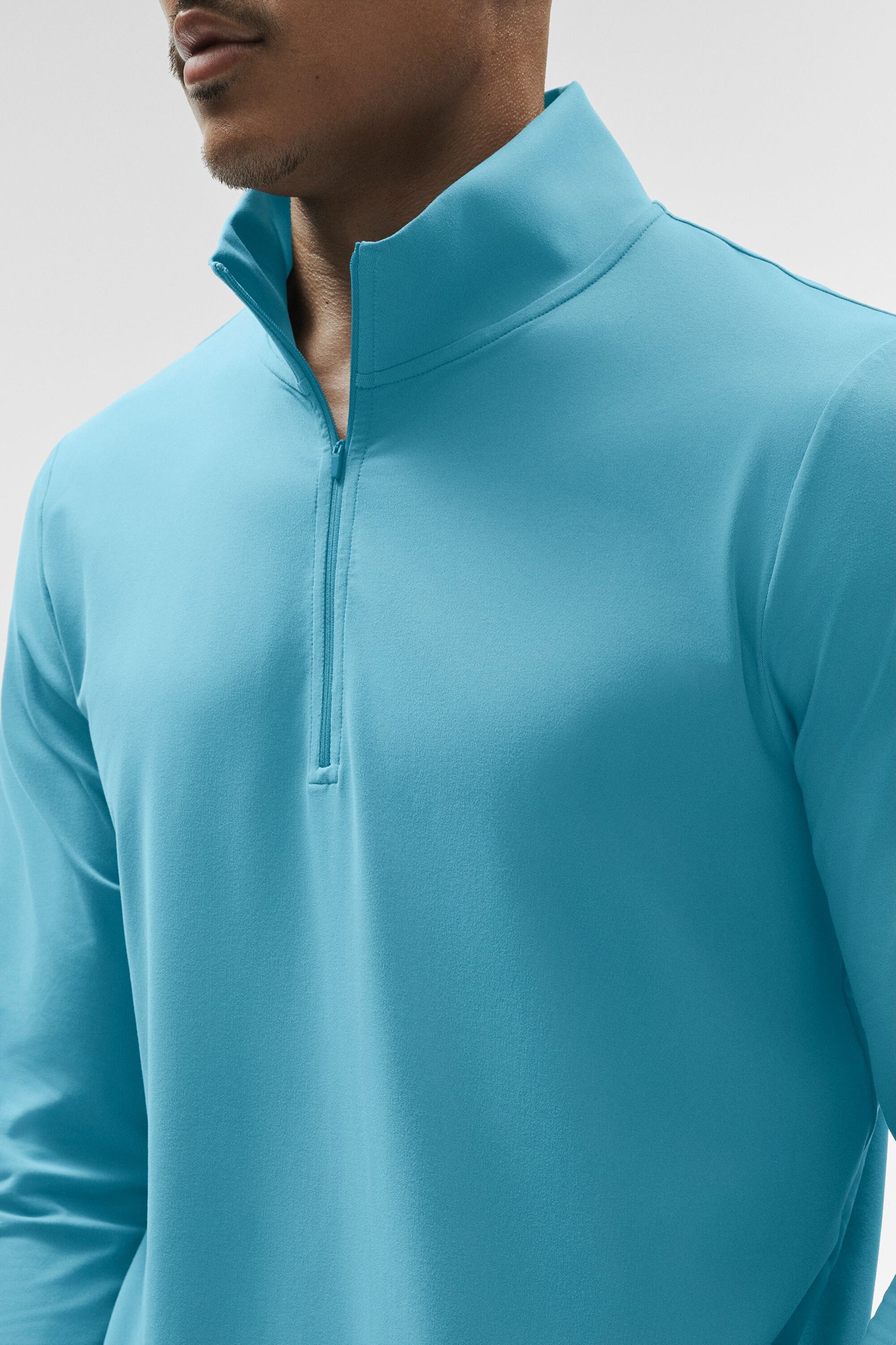 Conquer 1/4 Zip Reform Long Sleeve - Blue Breeze — photo 3