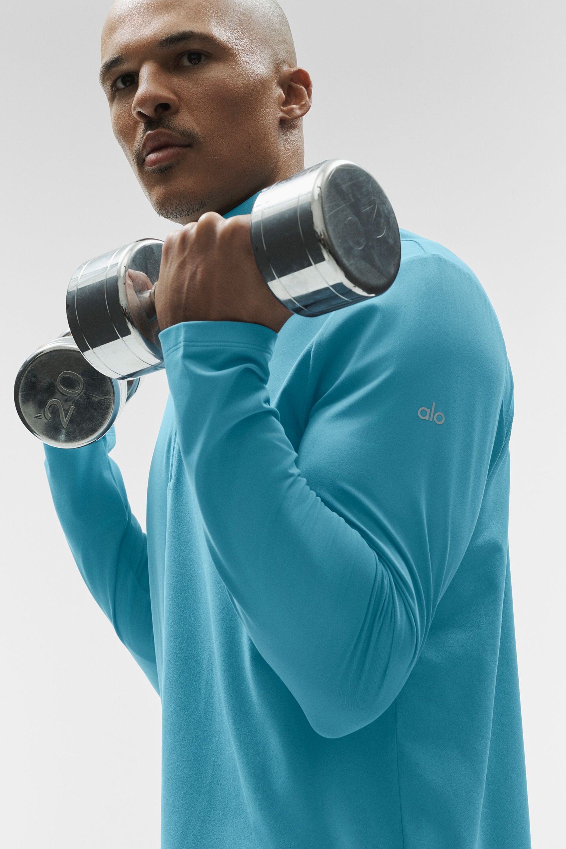 Conquer 1/4 Zip Reform Long Sleeve - Blue Breeze — photo 4