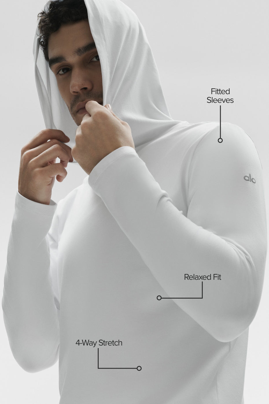 Conquer Reform Long Sleeve With Hood - White — photo 2