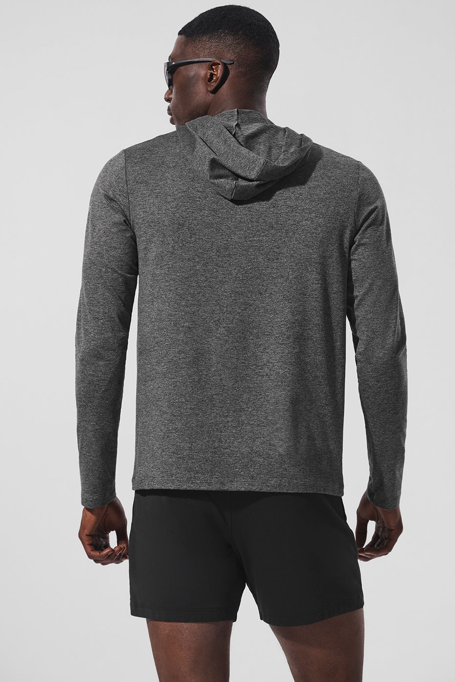 Conquer Reform Long Sleeve With Hood - Dark Heather Grey — photo 3