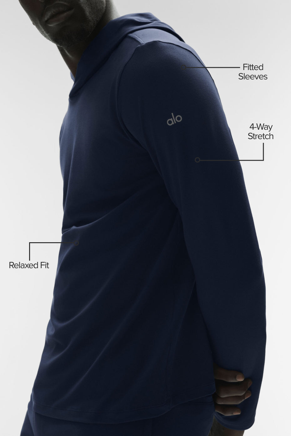 Conquer Reform Long Sleeve With Hood - Navy — photo 2