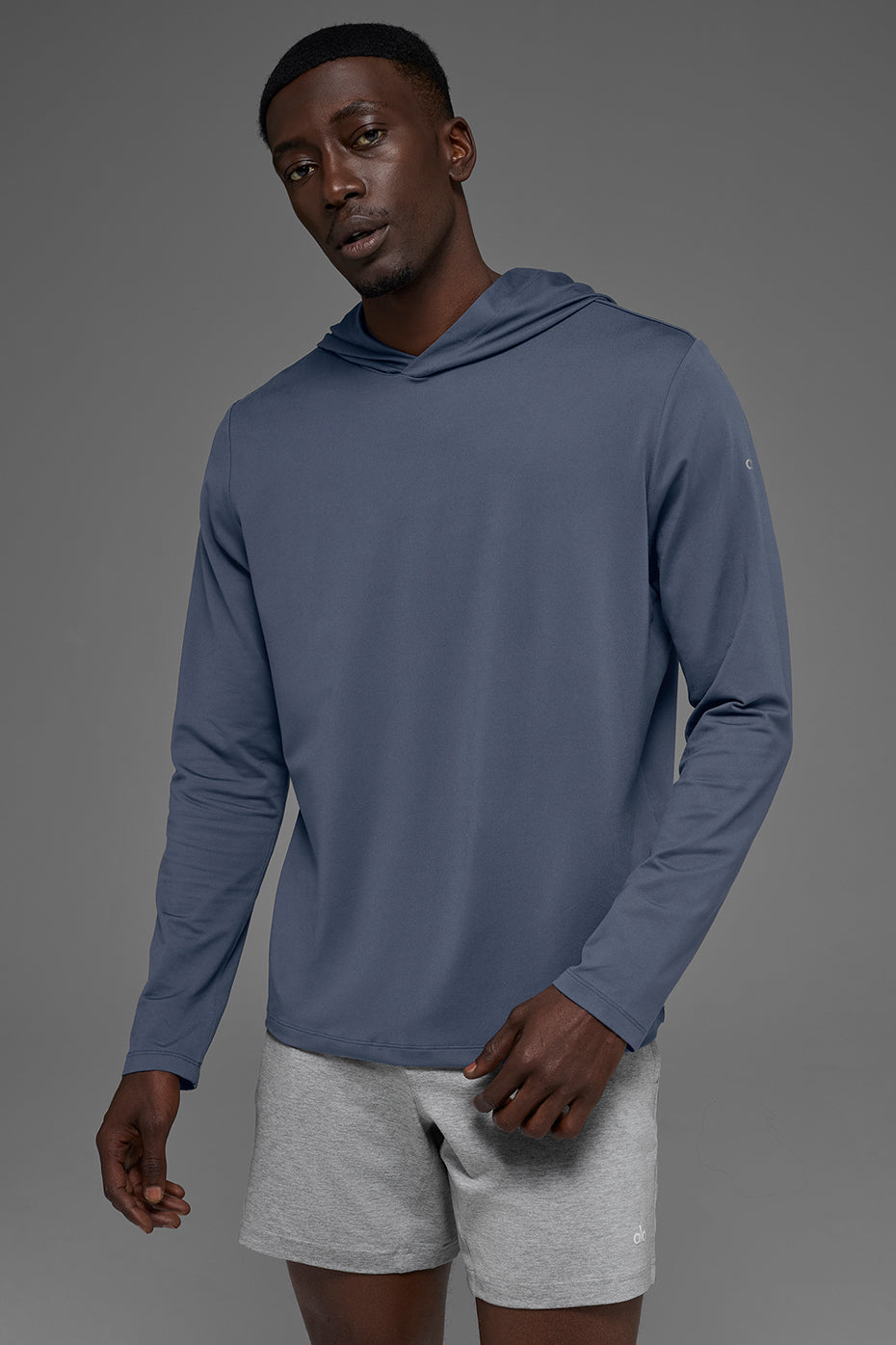 Conquer Reform Long Sleeve With Hood - Bluestone — photo 1