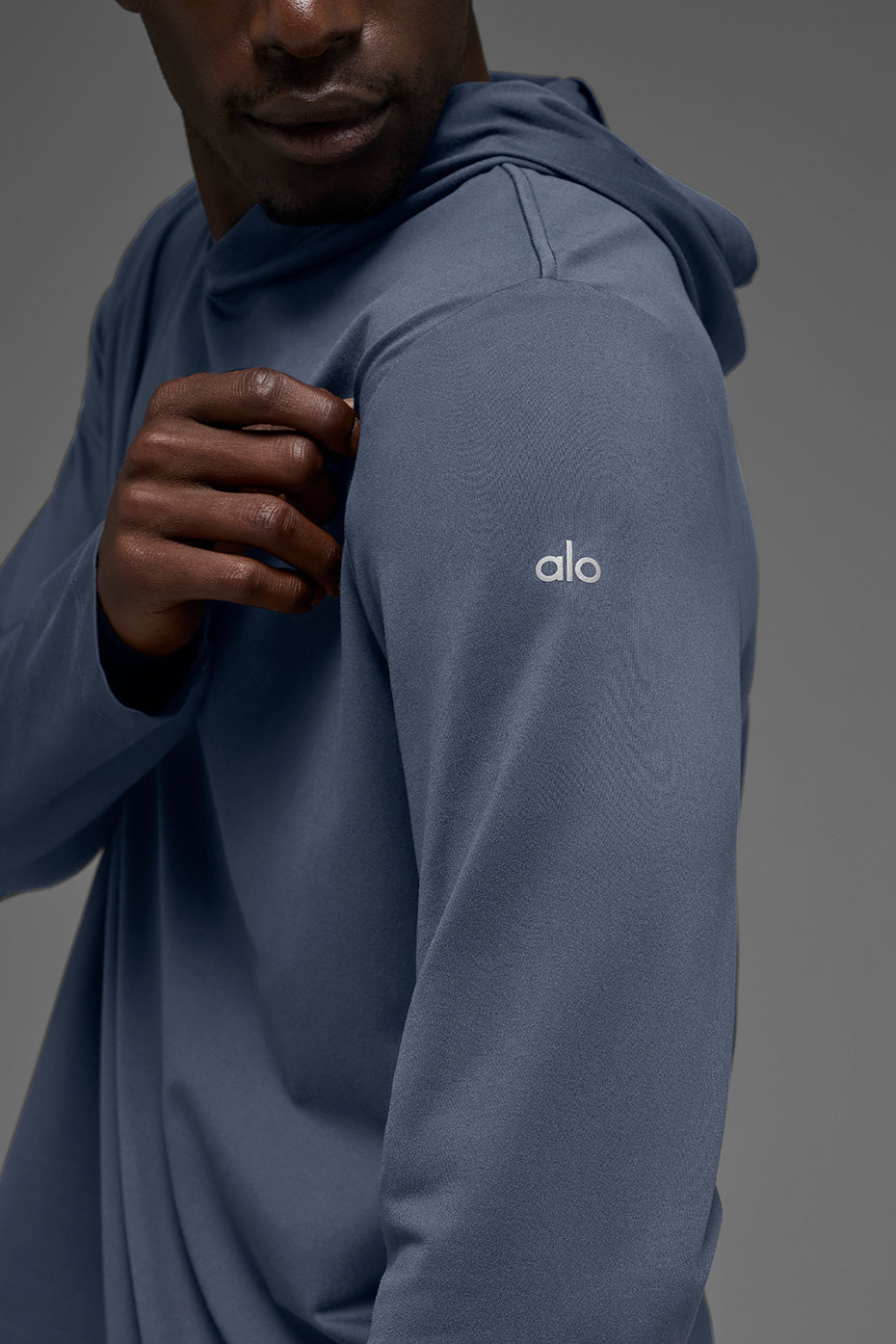 Conquer Reform Long Sleeve With Hood - Bluestone — photo 2