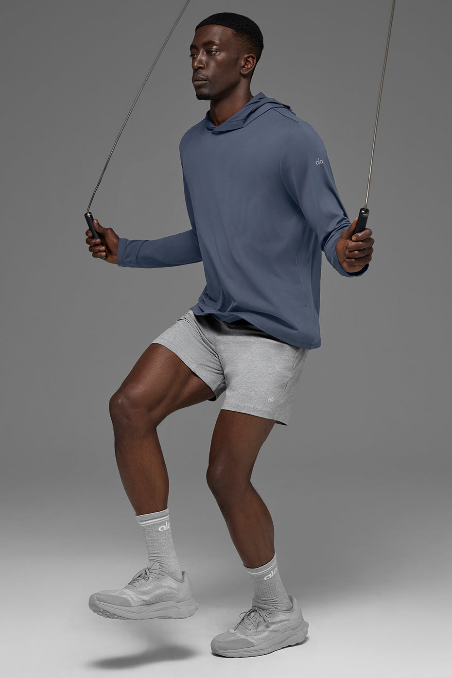 Conquer Reform Long Sleeve With Hood - Bluestone — photo 4