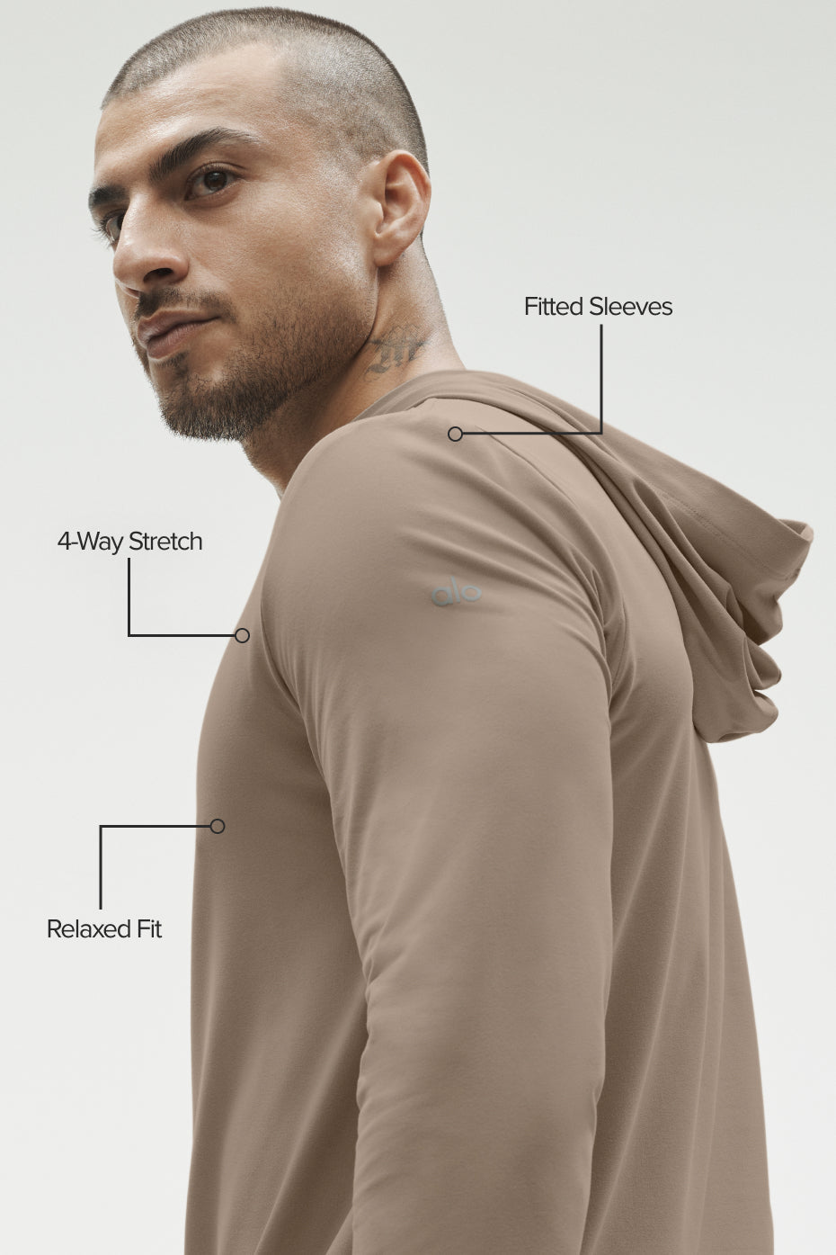 Conquer Reform Long Sleeve With Hood - Gravel — photo 2