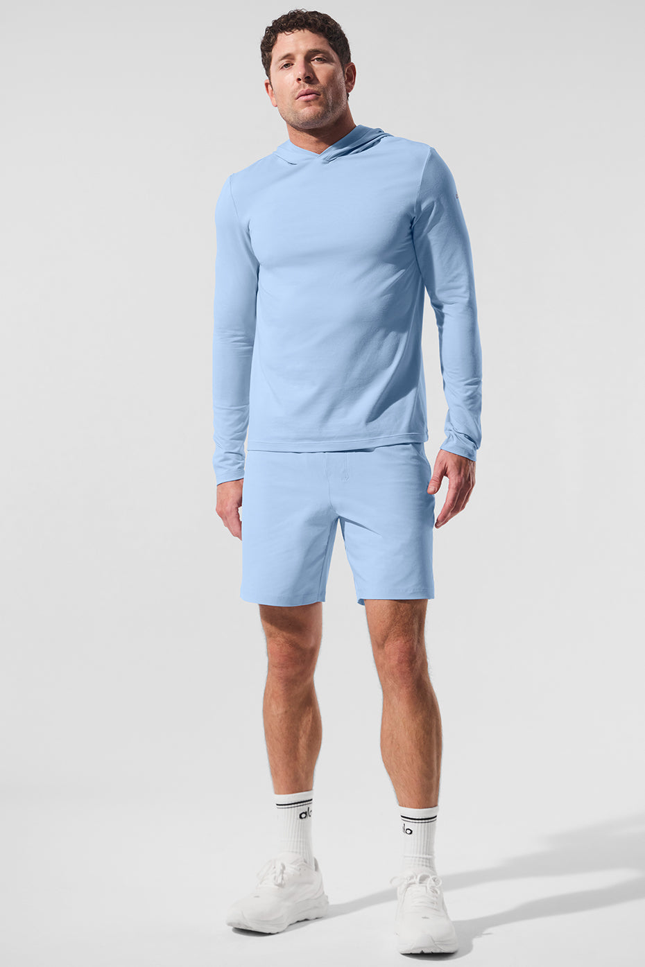 Conquer Reform Long Sleeve With Hood - Seashell Blue — photo 5
