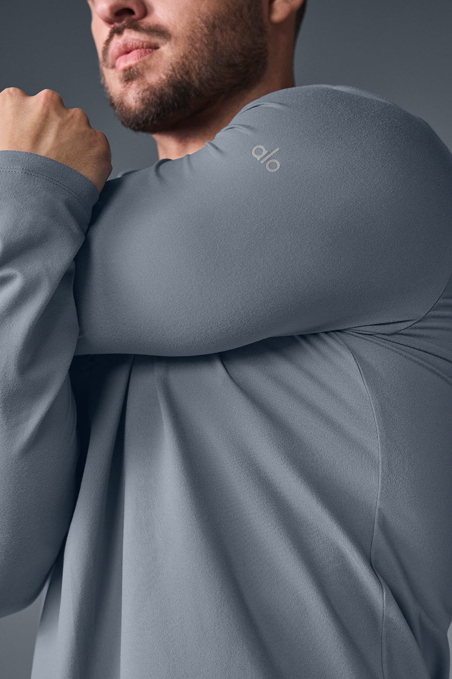 Conquer Reform Long Sleeve With Hood - Steel Grey — photo 4
