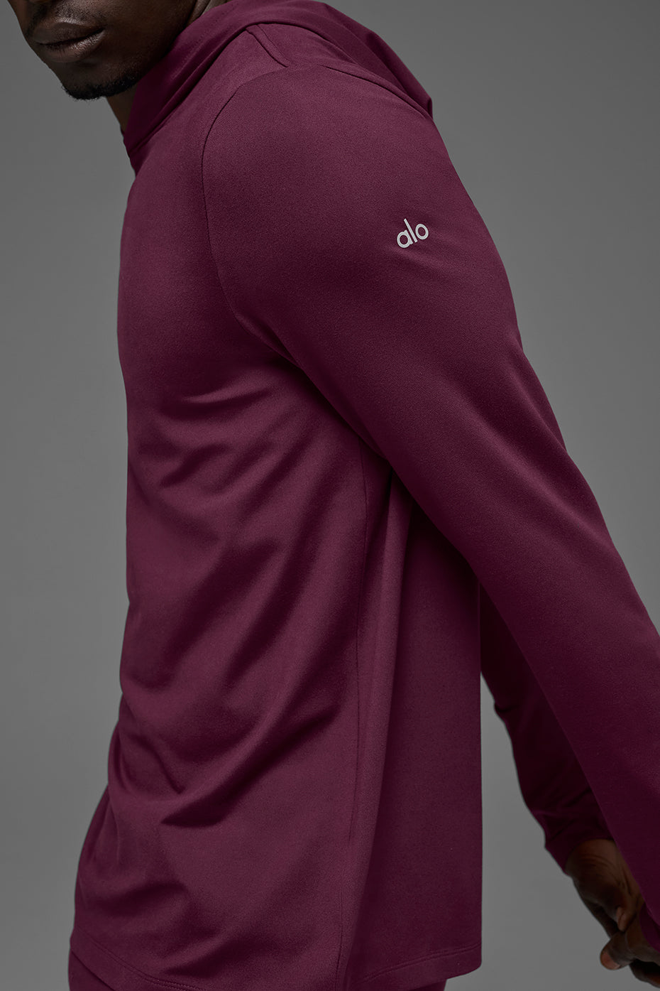 Conquer Reform Long Sleeve With Hood - Burgundy — photo 2