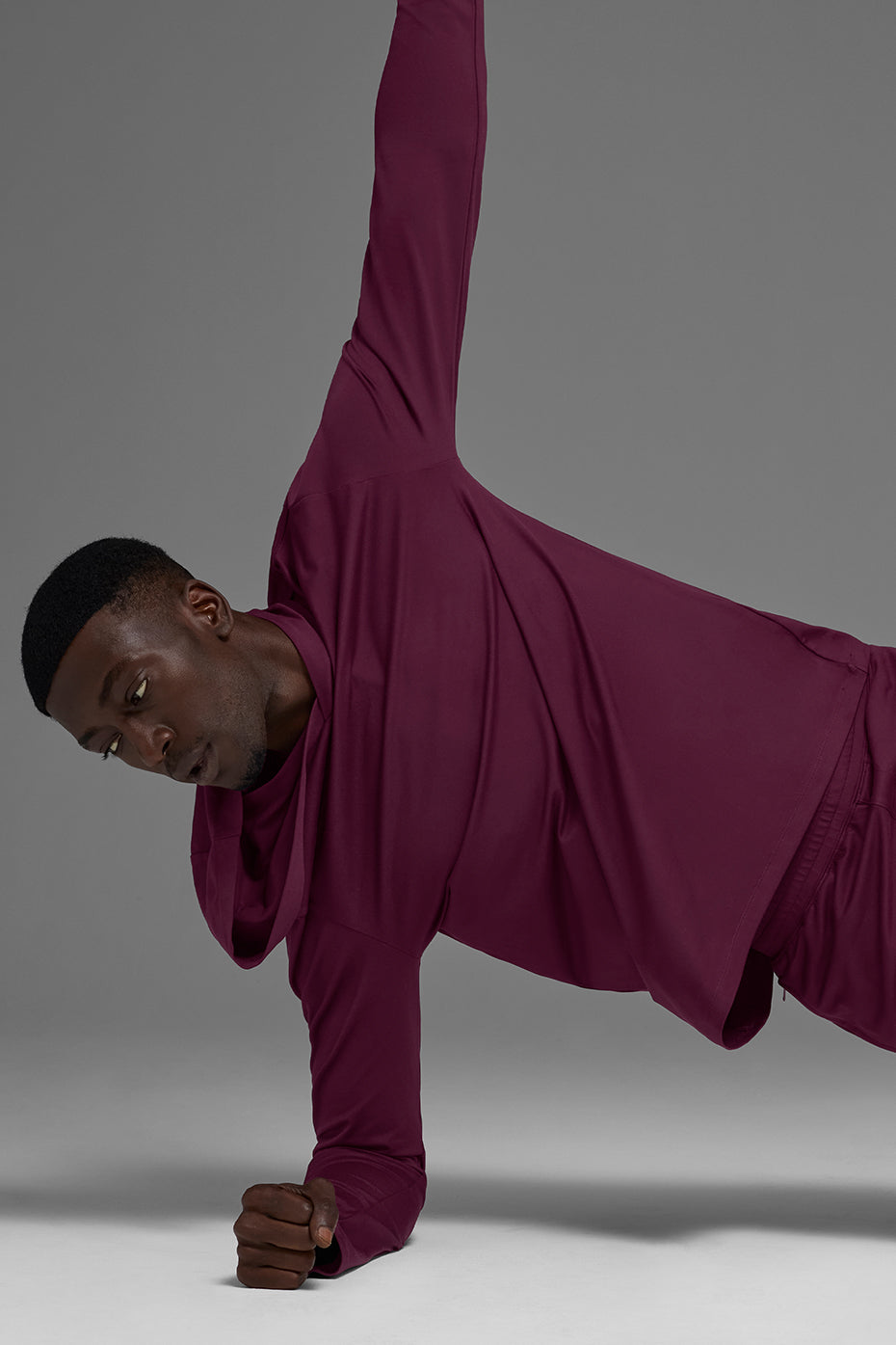 Conquer Reform Long Sleeve With Hood - Burgundy — photo 5