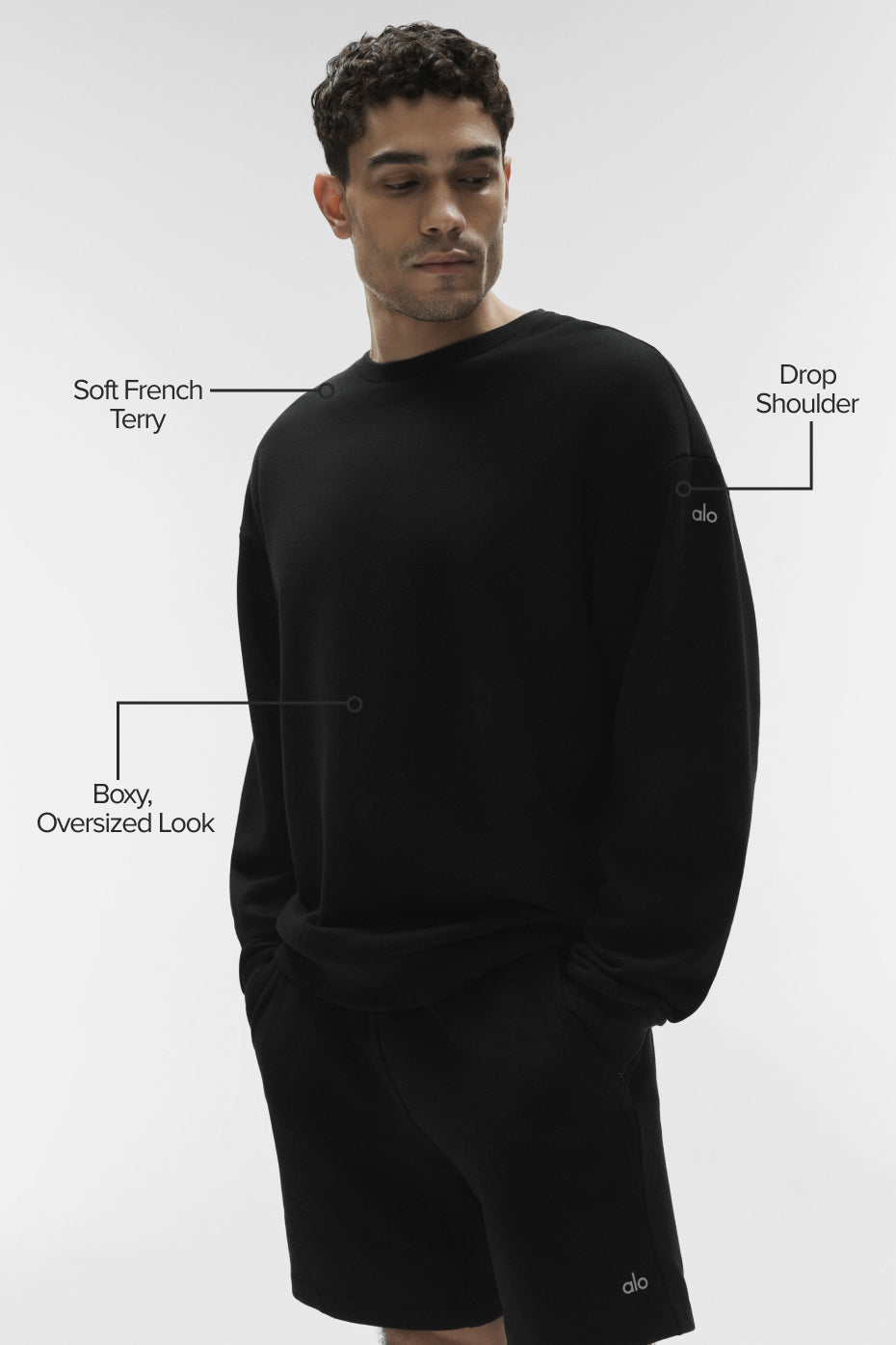 Chill Crew Neck Pullover - Black — photo 2