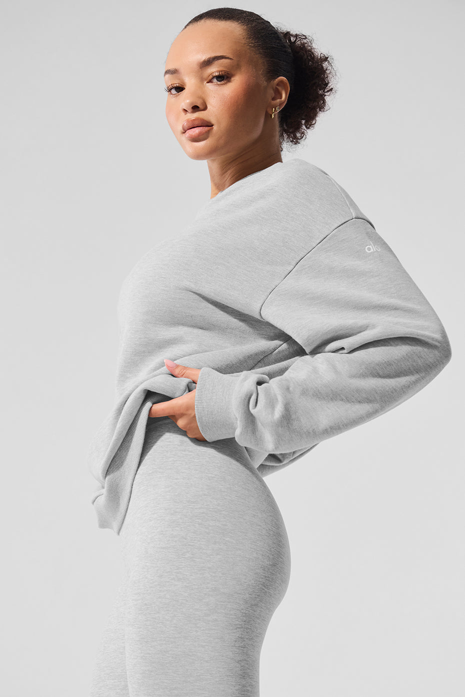 Chill Crew Neck Pullover - Athletic Heather Grey — photo 4
