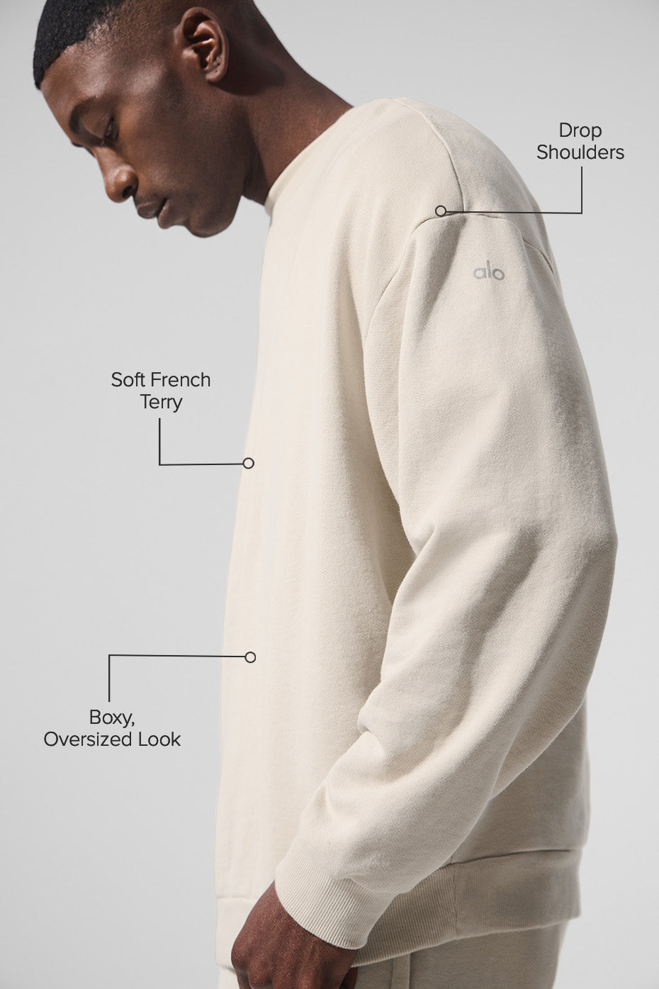 Chill Crew Neck Pullover - Bone — photo 2