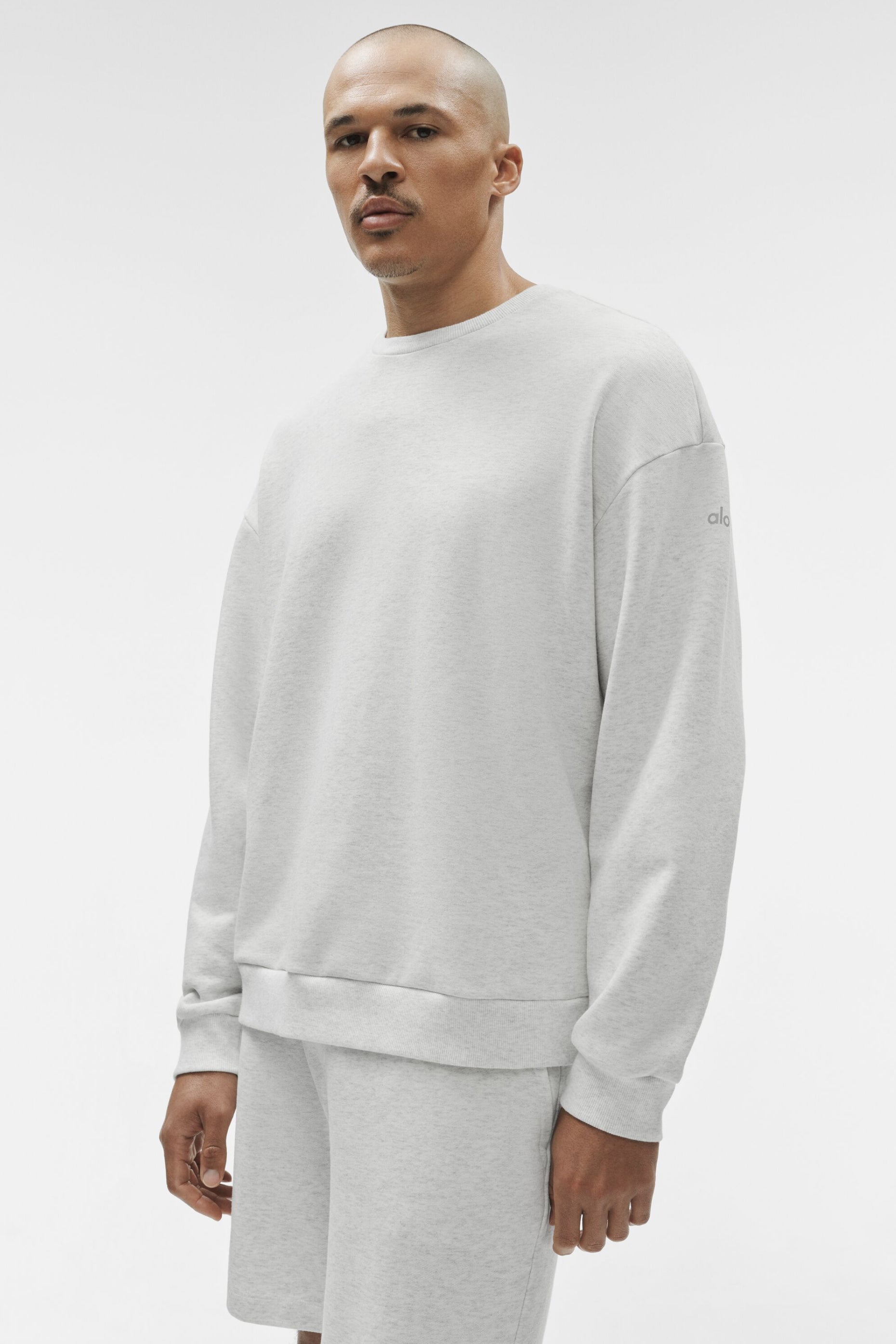 Chill Crew Neck Pullover - White Heather — photo 3