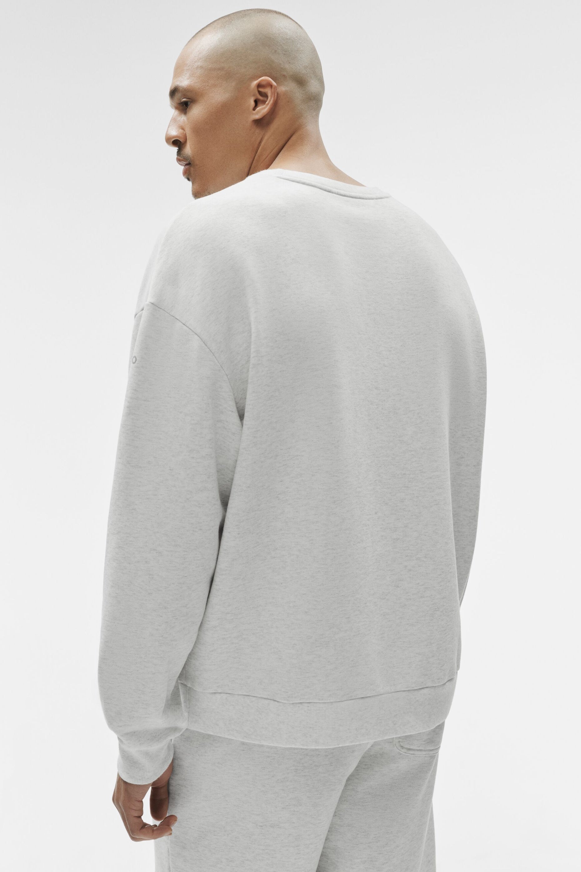 Chill Crew Neck Pullover - White Heather — photo 2
