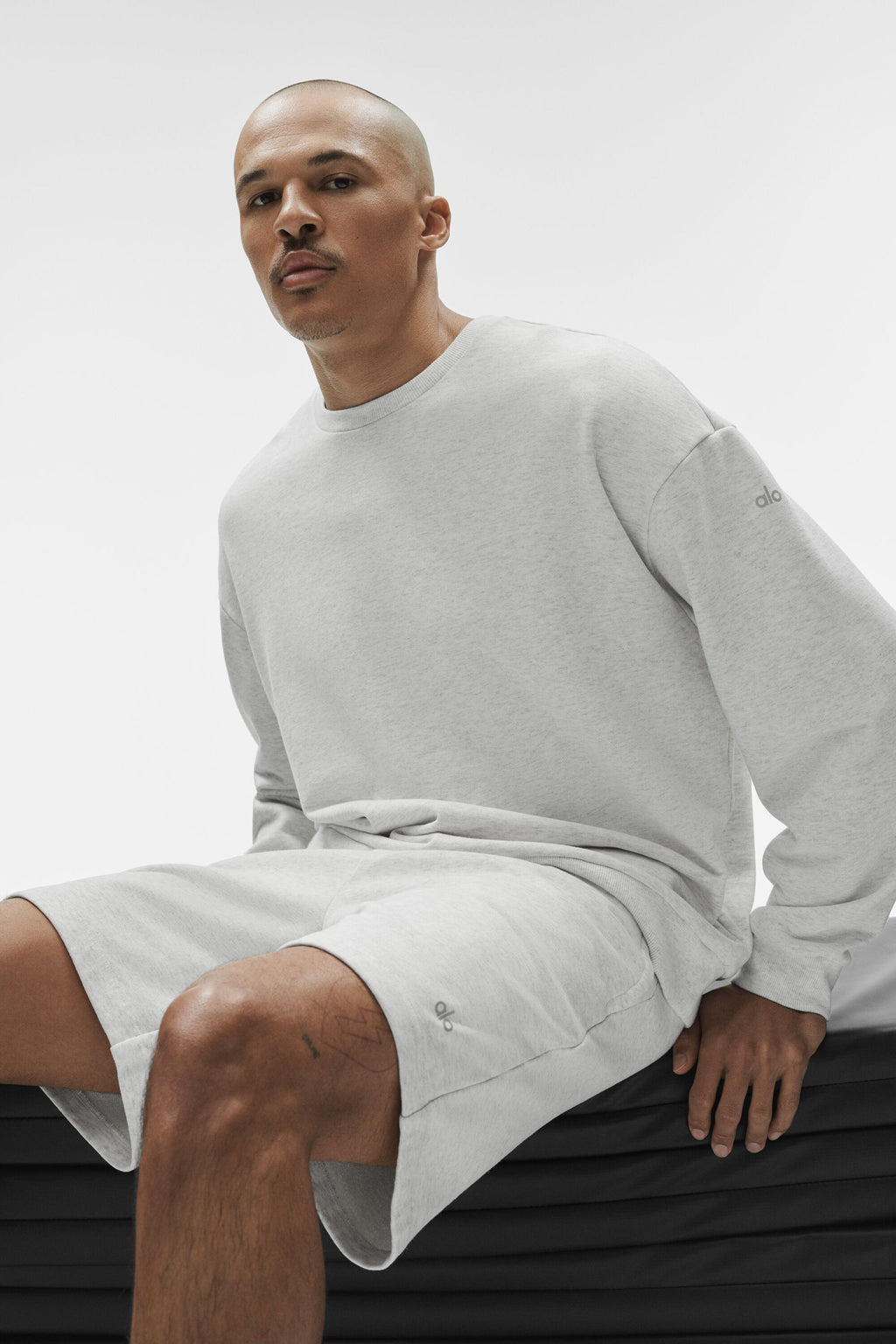 Chill Crew Neck Pullover - White Heather — photo 5