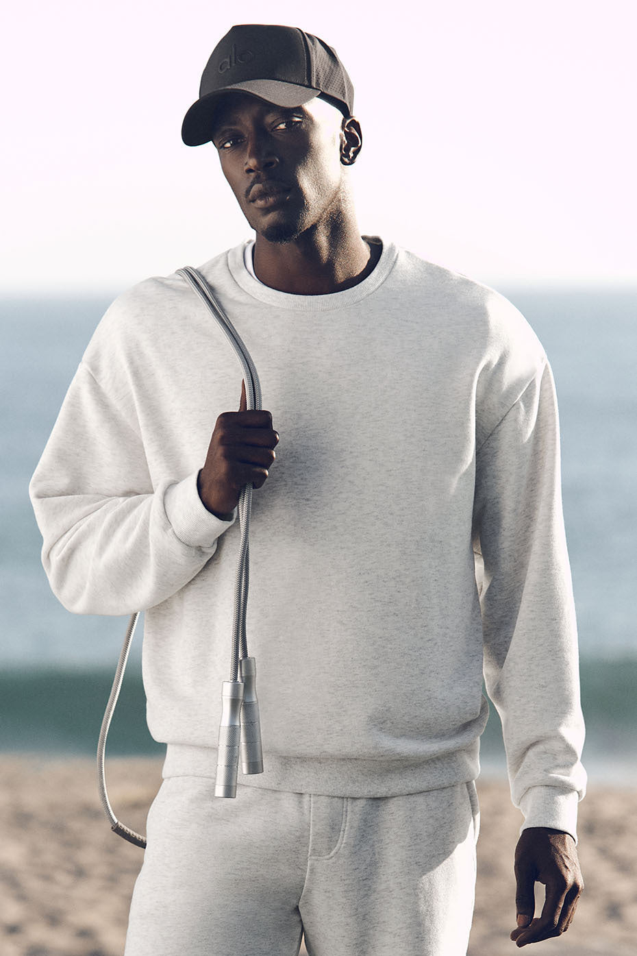 Chill Crew Neck Pullover - White Heather — photo 1