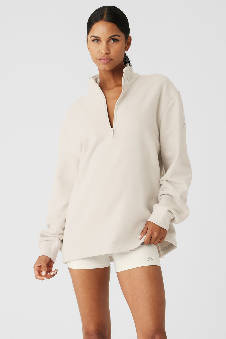 Renown Heavy Weight 1/4 Zip - Bone — photo 1