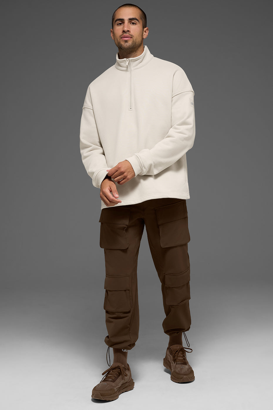 Renown Heavy Weight 1/4 Zip - Bone — photo 4
