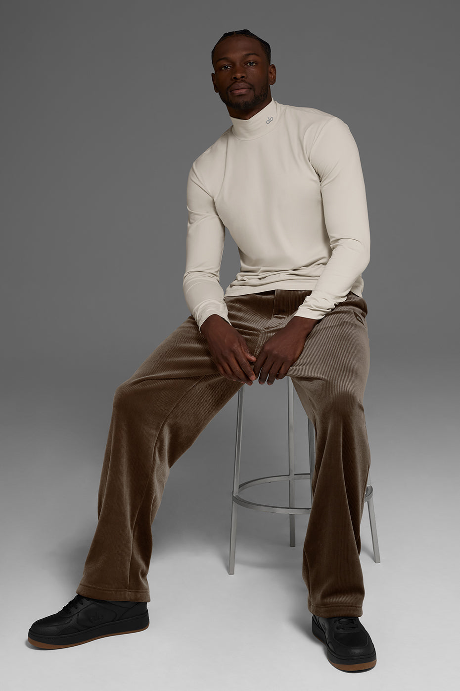 Conquer Reform Mock Neck Long Sleeve - Bone — photo 5