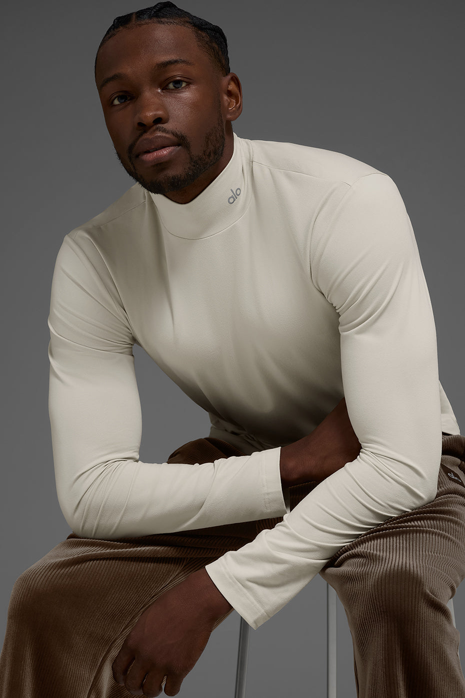 Conquer Reform Mock Neck Long Sleeve - Bone — photo 6