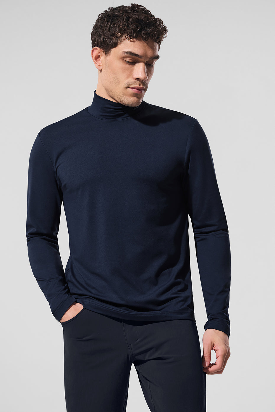Conquer Reform Mock Neck Long Sleeve - Navy — photo 1