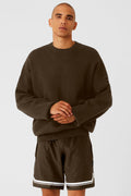 Scholar Crew Neck Sweater - Espresso — photo 1