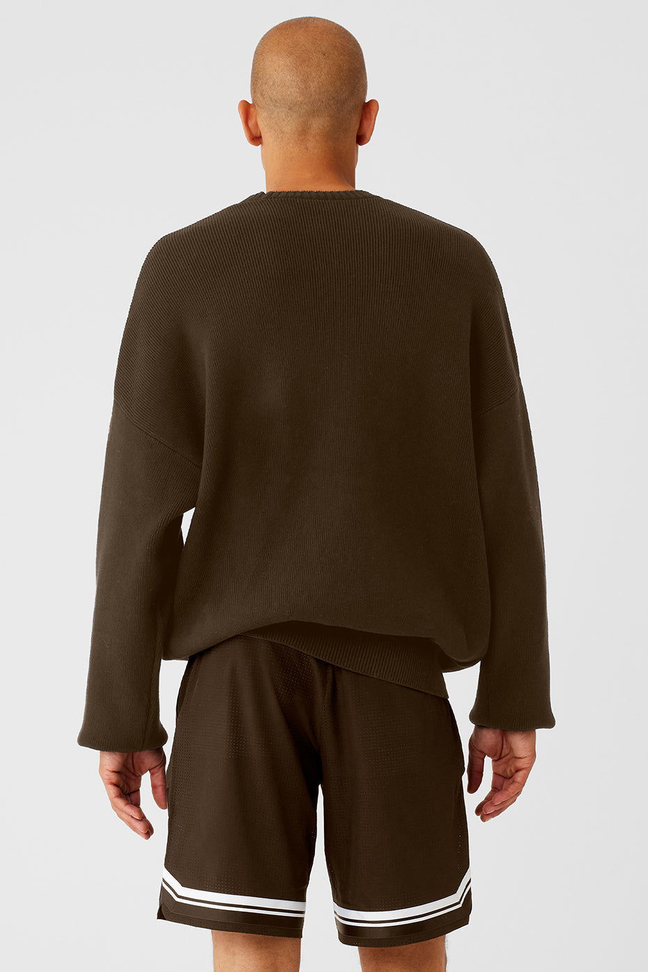 Scholar Crew Neck Sweater - Espresso — photo 2