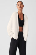 Scholar Cardigan Sweater - Ivory — photo 1